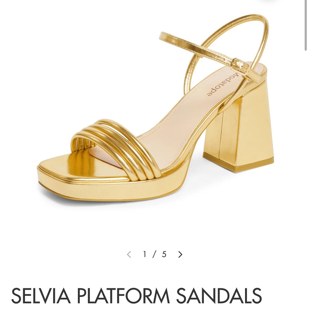 Gold Platform Sandals